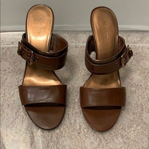 Nine West Sandals w/ Bronze Buckle Details